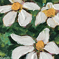 Daisy Gardenias in Bloom Painting by Roxy Rich Daisy Gardenias in Bloom Painting by Roxy Rich