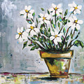 Daisy Gardenias Painting by Roxy Rich Daisy Gardenias Painting by Roxy Rich