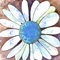 Daisy in Brown and Blue Painting by Michele Fritz Daisy in Brown and Blue Painting by Michele Fritz