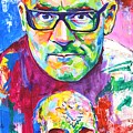Damien Stephen Hirst Painting by Iryna Kastsova Damien Stephen Hirst Painting by Iryna Kastsova