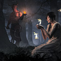 Dance of the Midnight Fairies Digital Art by Daniel Eskridge Dance of the Midnight Fairies Digital Art by Daniel Eskridge