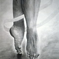 Dancer's Feet Drawing by Pamela Henry Dancer's Feet Drawing by Pamela Henry