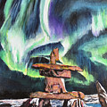 Dancing Lights - Churchill Painting by Marilyn McNish Dancing Lights - Churchill Painting by Marilyn McNish