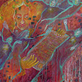 Dancing With Fire Interpreting the Calligraphy of Its Burns Painting by Feather Redfox Dancing With Fire Interpreting the Calligraphy of Its Burns Painting by Feather Redfox