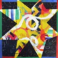Dancing Yellow Star Painting by Cyndie Katz Dancing Yellow Star Painting by Cyndie Katz