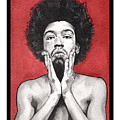 Davis In Red-Cropped Painting by Tiffany DiGiacomo Davis In Red-Cropped Painting by Tiffany DiGiacomo