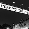 Dawn In The Stockyards - A Panoramic View Of Fort Worth Texas - Black And White Edition Photograph by Gregory Ballos Dawn In The Stockyards - A Panoramic View Of Fort Worth Texas - Black And White Edition Photograph by Gregory Ballos