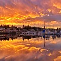 Dawn of a New Day - Poulsbo Waterfront Sunrise by Jerry Abbott