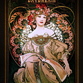 Daydream c1896 by Alphonse Mucha Remastered Retro Art Xzendor7 Reproductions Painting by Xzendor7 Daydream c1896 by Alphonse Mucha Remastered Retro Art Xzendor7 Reproductions Painting by Xzendor7