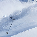 Deep Powder Skier - Snowbird, Utah - IMG_5472e Photograph by Brett Pelletier Deep Powder Skier - Snowbird, Utah - IMG_5472e Photograph by Brett Pelletier