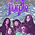 Deep Purple Art Smoke On The Water Mixed Media by The Rocker Chic Deep Purple Art Smoke On The Water Mixed Media by The Rocker Chic