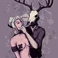 Deer Daddy Series 5 Deeper Drawing by Ludwig Van Bacon Deer Daddy Series 5 Deeper Drawing by Ludwig Van Bacon