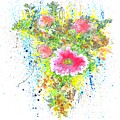 Design 22 flowers Mixed Media by Lucie Dumas Design 22 flowers Mixed Media by Lucie Dumas