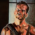 Die Hard Painting by Joel Tesch Die Hard Painting by Joel Tesch