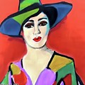 Donna with Hat by Stacey Mayer