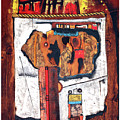 Door To The Other Side Painting by Michael Nene Door To The Other Side Painting by Michael Nene