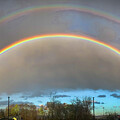 Double Rainbow Photograph by Jim Feldman Double Rainbow Photograph by Jim Feldman