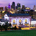 Downtown Kansas City Skyline And Union Station At Dusk Panorama Photograph by Gregory Ballos Downtown Kansas City Skyline And Union Station At Dusk Panorama Photograph by Gregory Ballos