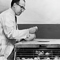 Dr. Jonas Salk At Work Photograph by Underwood Archives Dr. Jonas Salk At Work Photograph by Underwood Archives
