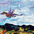  Dragon Breezin By7403 Painting by Priscilla Batzell Expressionist Art Studio Gallery