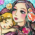Dreaming in Roses Painting by Eva Campbell Dreaming in Roses Painting by Eva Campbell