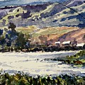 Drifting on the Yellowstone Painting by Les Herman Drifting on the Yellowstone Painting by Les Herman