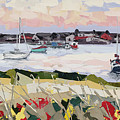 Dusk at Findhorn Marina, 2015 Painting by PJ Kirk
