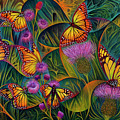 Dynamic Monarchs Painting by Ricardo Chavez-Mendez Dynamic Monarchs Painting by Ricardo Chavez-Mendez