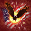 Eagle Burst 2 Mixed Media by Jerry LoFaro Eagle Burst 2 Mixed Media by Jerry LoFaro