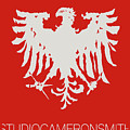 Eagle Logo, red Digital Art by Cameron Smith Eagle Logo, red Digital Art by Cameron Smith