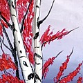 Early Fog Autumn Birch Trees by Dunbar's Local Art Boutique Early Fog Autumn Birch Trees by Dunbar's Local Art Boutique