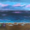 Early Morning Surf Fishing Painting by Deborah Naves Early Morning Surf Fishing Painting by Deborah Naves
