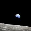 Earthrise - The Original Apollo 8 Color Photograph Photograph by Eric Glaser Earthrise - The Original Apollo 8 Color Photograph Photograph by Eric Glaser