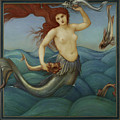 A Sea Nymph Painting by Edward Burne-Jones A Sea Nymph Painting by Edward Burne-Jones