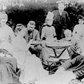 Edward Elgar At A Tea Party With Helen Weaver, 1879 by English School Edward Elgar At A Tea Party With Helen Weaver, 1879 by English School