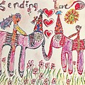 Elephants Sending Love by Tasha Paley