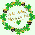 Emerald Fortune Wreath Gaelic by Tina Mitchell