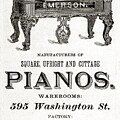 Emerson Piano Co. Boston Vintage Advertising by PrintsAntiquA