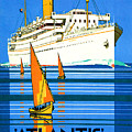 English Royal Mail Atlantis Ocean Liner Painting by Unknown English Royal Mail Atlantis Ocean Liner Painting by Unknown