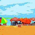 Enjoying the Beach Painting by CHAZ Daugherty