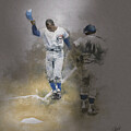 Ernie Banks 500th Home Run by Glenn Galen