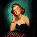 Evening Glamour Girl by Art Frahm Glamour Pin-up Wall Art Decor Painting by Rolando Burbon Evening Glamour Girl by Art Frahm Glamour Pin-up Wall Art Decor Painting by Rolando Burbon