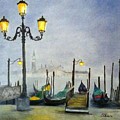 Evening in Venice Painting by Juliette Becker Evening in Venice Painting by Juliette Becker