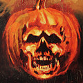 Evil Pumpkin Halloween II Painting by Sv Bell Evil Pumpkin Halloween II Painting by Sv Bell