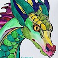 Eye of the Dragon Painting by Kathie Camara Eye of the Dragon Painting by Kathie Camara