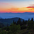 Eze blue ridges at dusk - Provence, France by Tatiana Travelways