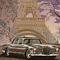 Facel Vega - Paris est a nous. Classic Car Art Deco Style Poster Print Brown Edition Digital Art by Moospeed Art Facel Vega - Paris est a nous. Classic Car Art Deco Style Poster Print Brown Edition Digital Art by Moospeed Art