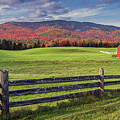 Fall at the Pioneer Farm in Columbia, NH by John Rowe