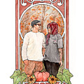 Fall Embrace Painting by Tiffany DiGiacomo Fall Embrace Painting by Tiffany DiGiacomo