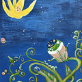 Falling Star and Venus Eyesnap Painting by Vicki Noble Falling Star and Venus Eyesnap Painting by Vicki Noble